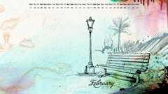 Calendar february artwork