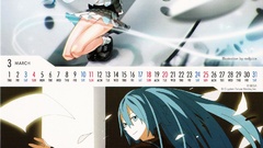 Calendar hatsune miku vocaloid illustrations
