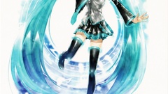 Calendar hatsune miku vocaloid twintails illustrations detached 