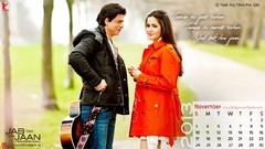 Calendar November shahrukh khan katrina kaif Jab Tak Hai Jaan