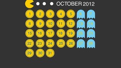 Calendar numbers pac-man