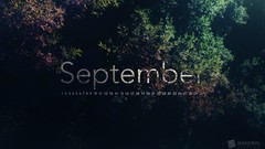 Calendar September multicolor