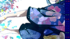 Calendar vocaloid illustrations Japanese clothes