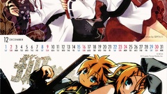 Calendar vocaloid kagamine len kagamine rin illustrations