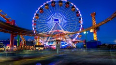 California cityscapes ferris wheels