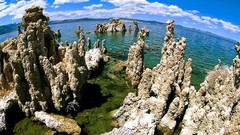 California lakes rock formations Mono Lake
