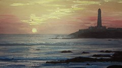 California paintings Beaches lighthouses