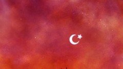 Calligraphy moon and star