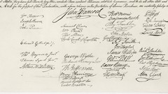 Calligraphy USA historic signatures Declaration of Independence
