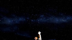 calvin and hobbes Space digital art