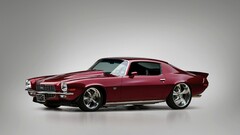 Camaro Car vehicle Simple Background 1971 (Year) red cars