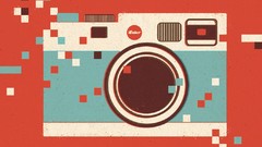 Cameras illustrations minimalistic artwork