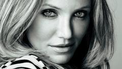 Cameron Diaz monochrome