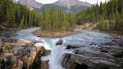 Canada alberta waterfalls national park rivers