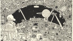 Canada cockpit outer space sketches