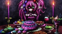 Candies pink hair original characters