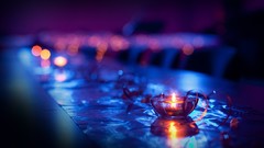 Candles bokeh depth of field