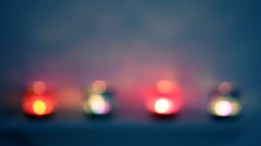 Candles colors blurred