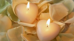 Candles Hearts romantic
