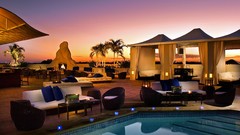 Candles swimming pools