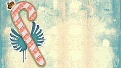 Candy cane abstract vectorized