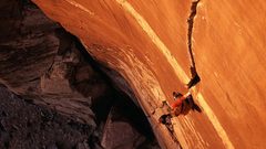 Canyon rock climbing