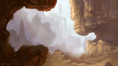 Canyon rocks artwork