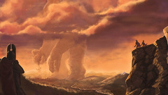Canyon tornadoes fantasy art