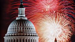 Capitol fireworks high
