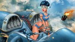 Captain pin-up artwork