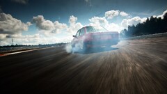Car clouds sky race tracks BMW E30 vehicle BMW 3 Series Drift