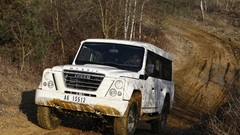 Car dirt nature vehicle white cars SUV numbers outdoors