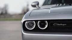 Car dodge challenger Dodge vehicle closeup headlights