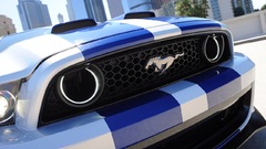 Car Ford mustang silver cars blue vehicle Ford