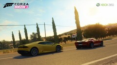 Car Forza Horizon 2 video games Lamborghini red cars yellow cars