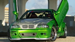 Car green cars vehicle BMW BMW 3 Series BMW E46