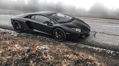 Car Lamborghini black cars coupe Sports Car