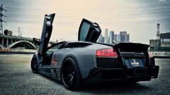Car Lamborghini grey cars coupe Sports Car