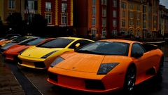 Car Lamborghini orange cars yellow cars red cars silver cars