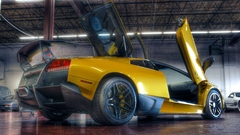 Car Lamborghini yellow cars vehicle