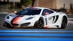 Car McLaren mclaren mp4-12c white cars vehicle racing
