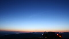 Car night vehicle landscape dark sky outdoors