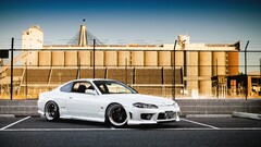 Car Nissan tuning white cars vehicle Nissan Silvia S15
