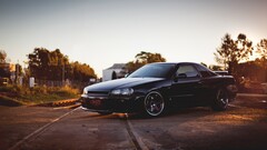 Car Nissan vehicle Nissan Skyline nissan skyline r34 railway