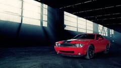 Car red cars sunlight Dodge dodge challenger vehicle