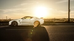 Car road white cars vehicle sunlight asphalt