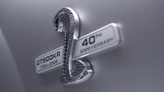 Car Shelby vehicle metal numbers logo silver