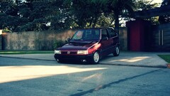 Car vehicle Fiat red cars urban