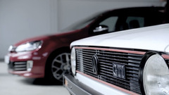 Car vehicle red cars white cars Volkswagen Golf mk7 Volkswagen