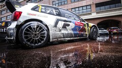 Car Volkswagen rally cars reflection vehicle VW Polo WRC